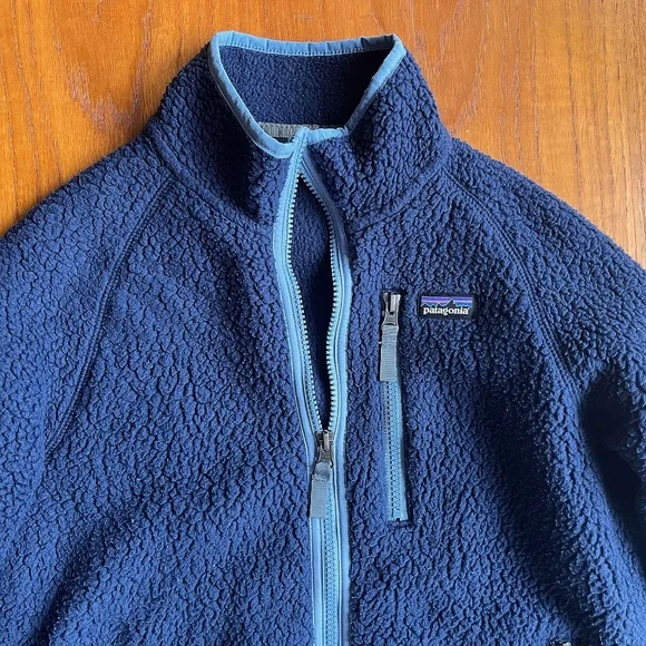 Patagonia Boys XL (Size 14) Blue Fleece Zip-Up – Cozy & Sustainable!